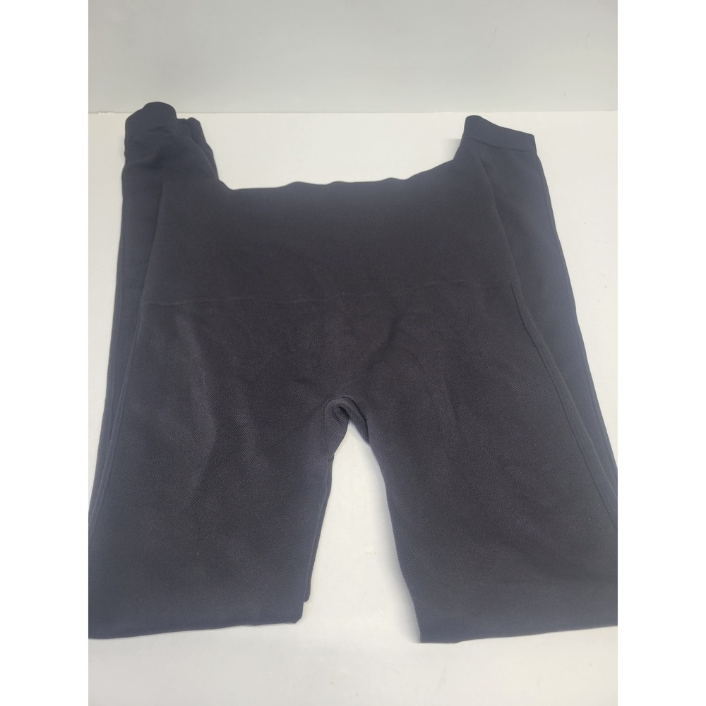 Spanx Look at Me Now Seamless Leggings Black High Waisted Tummy Control Medium